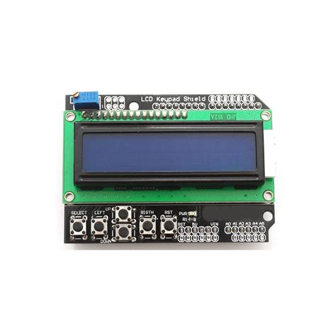 Arduino 6-button LCD shield and 16x2 LCD backlit alphanumeric panel