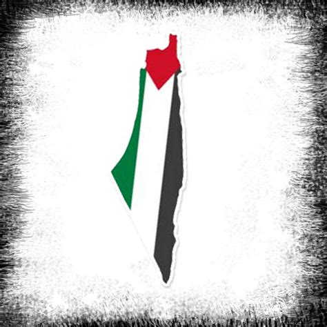 Palestine Map Flag Poster Size: 13 x 4cm - SYR Flag