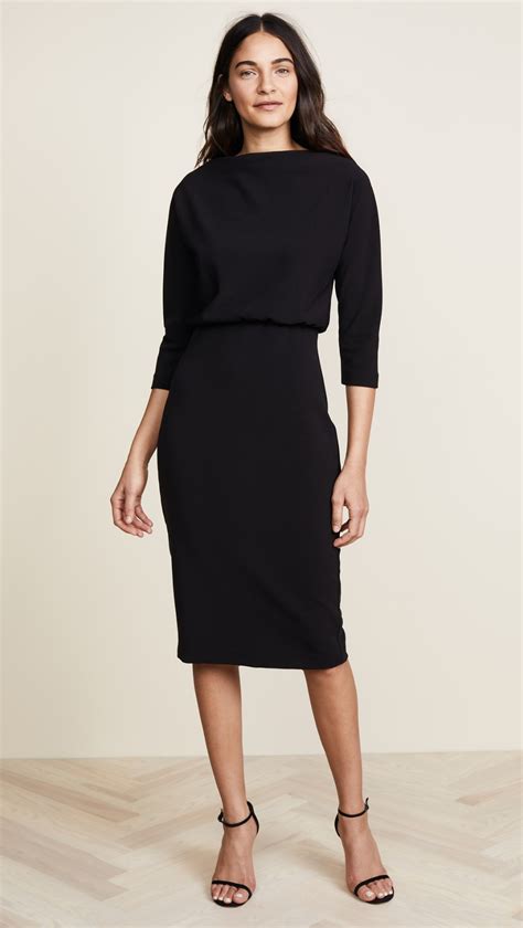 Badgley Mischka Collection Long Sleeve Dress Shopbop Work Outfits Women Work Dresses For