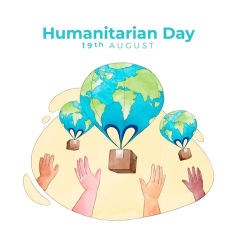 Free Vector Hand Drawn World Humanitarian Day