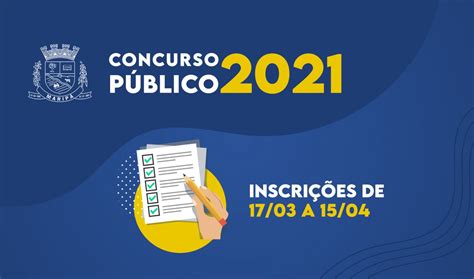 Inscri Es Ao Concurso P Blico De Marip Seguem Abertas O Presente