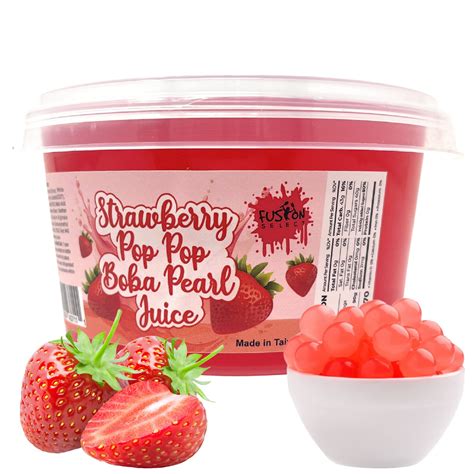 Buy Fusion Select Strawberry Popping Boba Pearls Bursting Boba For