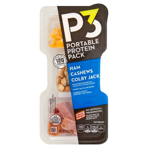 Oscar Mayer P3 Portable Protein Pack Meat Cheese 2 Oz 10 Per Box