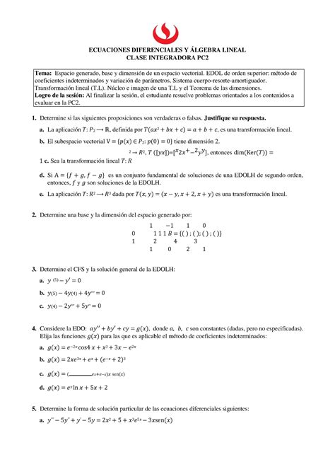 Ci Pc Edal Actividad Integradora Pc Ecuaciones Diferenciales Y