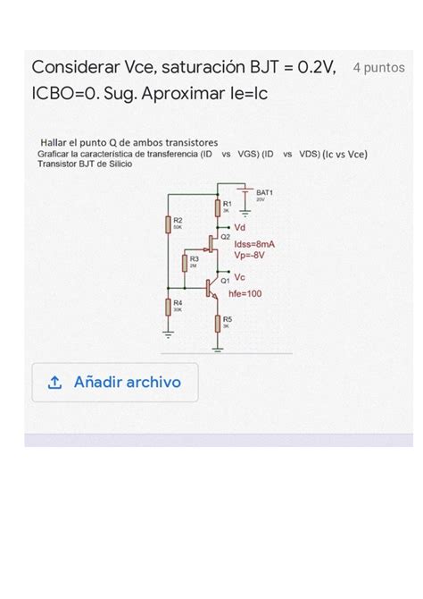 Examen Parcial De Vacacional Dispositivos Y Circuitos Electr Nicos