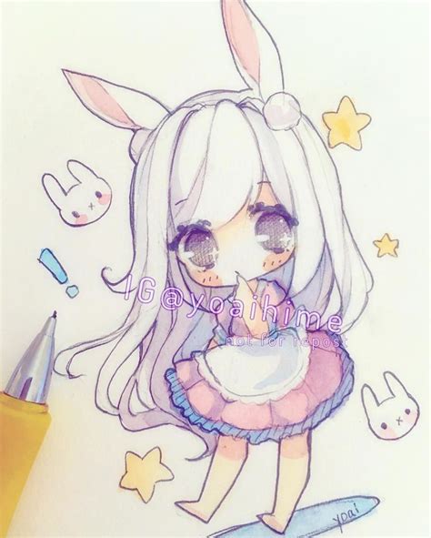 Rabbit Girl From Instagram Anime Drawings Chibi Drawings Anime Chibi