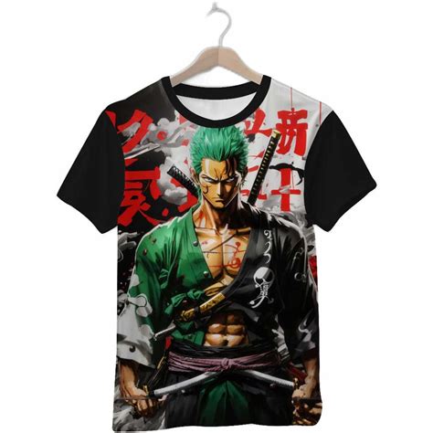 Camisa Camiseta Personalizada Anime One Piece Zoro Impress O Digital