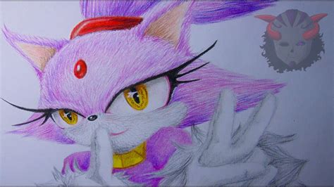 Dibujando Blaze The Cat Sonic Youtube