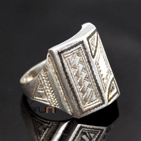 Bijoux Touareg Ethniques Bague Chevali Re En Argent Homme Femme Volume