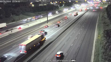 Highway 401 West Of Keele Street Traffic Cam