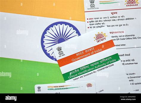 Indian Aadhaar Card From Unique Identification Authority Of India On