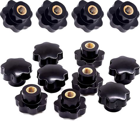 Amazon Swpeet 15Pcs M10 7 Star Knob Female Thread Nut Clamping