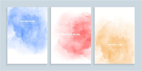 Watercolor cover design in multicolor 18975937 Vector Art at Vecteezy