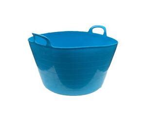 Blue Extra Large L Flexi Tub Bucket Trug Storage Flexible Basket Ebay