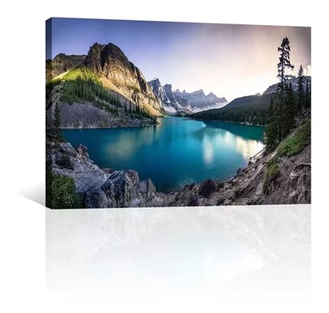 Cuadro Decorativo Naturaleza Canvas Lago Moraine Bello Meses Sin