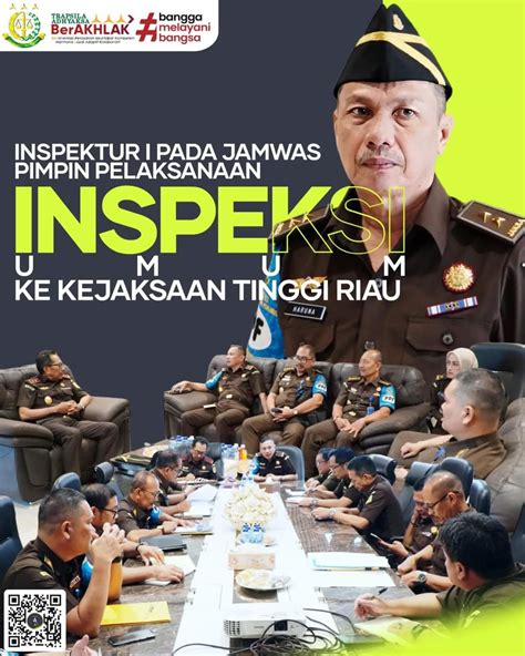 KUNJUNGAN KERJA INSPEKTUR I PADA JAKSA AGUNG MUDA PENGAWASAN KEJAKSAAN