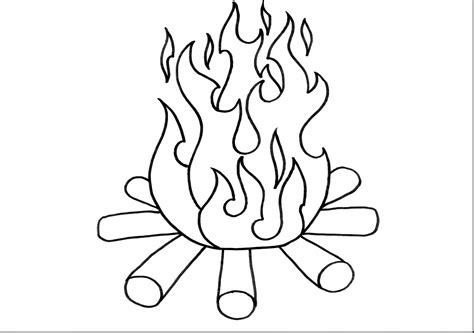 Fire Coloring Pages Printable at GetDrawings | Free download