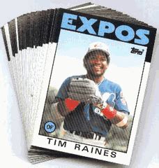 Topps Montreal Expos Baseball Card Team Set