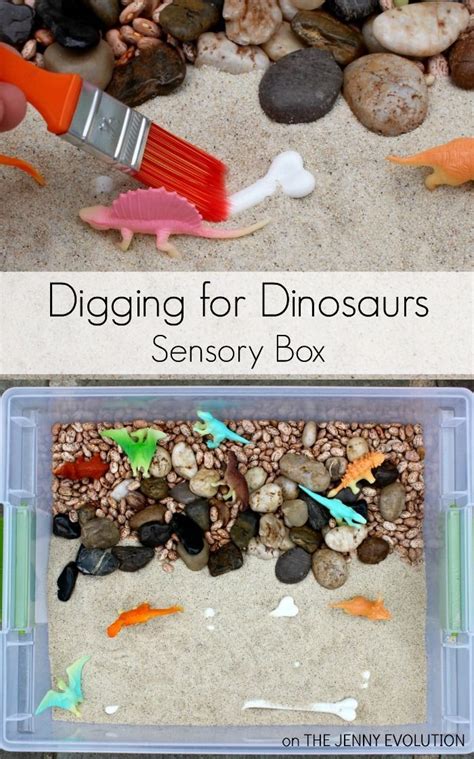 Digging For Dinosaur Sensory Bin For Toddlers Sensory Bins Toddler