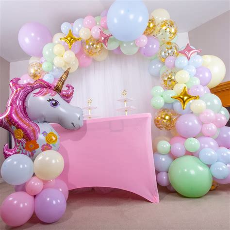 Set Aranjament Baloane Unicorn Pastel Multicolor Bucati Emag Ro