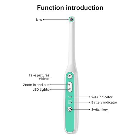 Dental Intraoral Camera Wifi 2mp Hd Intraoral Camera Waterproof With 8