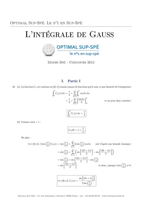 Solution Integrale De Gauss Correction Studypool