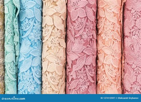 Sample of lace fabric stock image. Image of closeup - 127412597