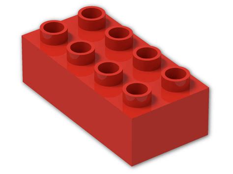 Duplo Brick 2 X 4 3011 Bright Red