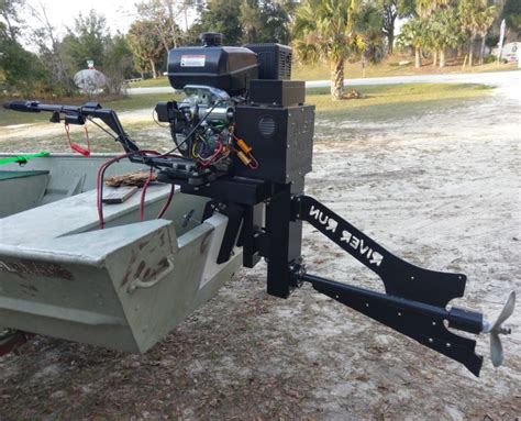 14 Hp Surface Drive Outboard Mud Motor Riverrunmarine