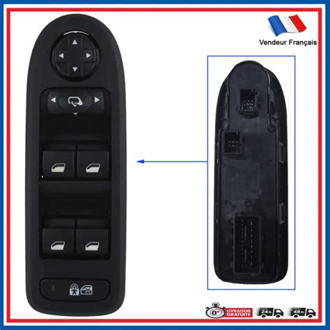 BOUTON COMMANDE INTERRUPTEUR Leve Vitre Avant Gauche 308 96644917XT