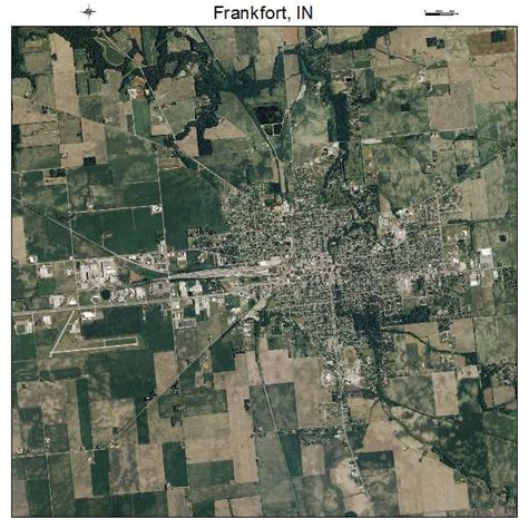 Aerial Photography Map of Frankfort, IN Indiana