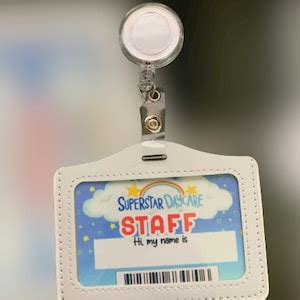 Superstar Daycare Staff Id Card Personalized Fnaf Etsy