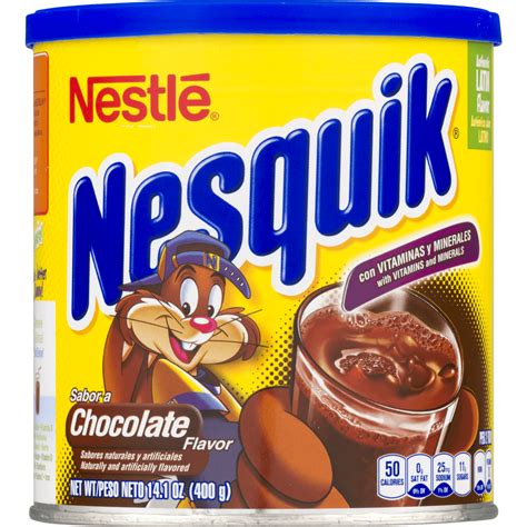 NESTLE NESQUIK Chocolate Flavor 14.1 oz. Canister - Walmart.com