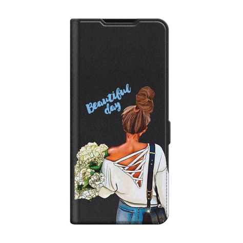 Чехол книжка на Infinix Smart 9 Hot 50i Инфиникс Смарт 9 Хот 50i с принтом Прекрасный денек