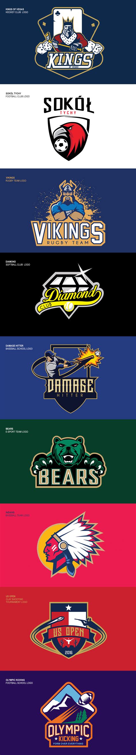 SPORTS LOGOS SET (FOR SALE) on Behance