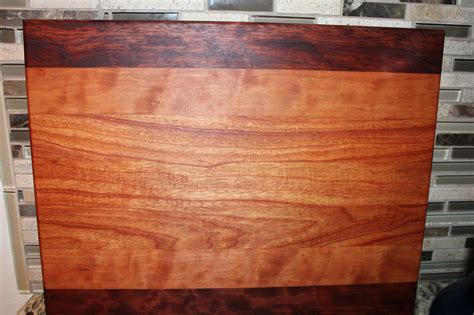 Cutting Board Made Of Cherry Wood Bubinga Red Tarara First Cast