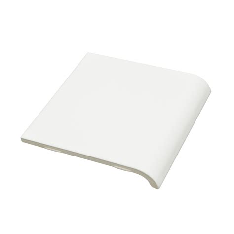 Daltile 0100 White A4200 Radius Mud Bullnose 2 X 6 Finish Trim Tile Glossy