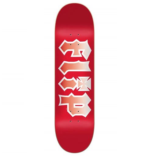 Flip Hkd Faded Red Skateboard Deck 80 Slicks Skate Store