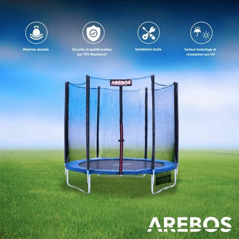 AREBOS Coussin de Protection pour Trampoline de Remplacement résistant