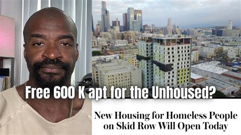 Los Angeles Has Lost Its Mind Free K Apts For The Homeless Youtube