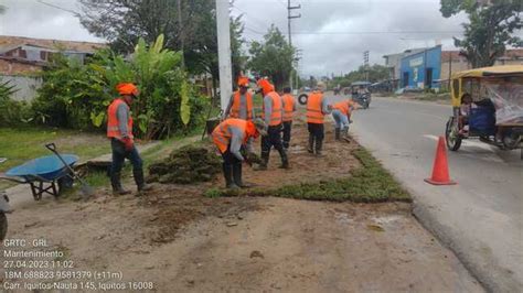 Colocaci N De C Sped En Berma De Carretera Iquitos Nauta Noticias