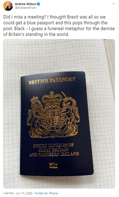 Britains New Post Brexit Passport Is Mocked Online For Being Black Ico Talk News