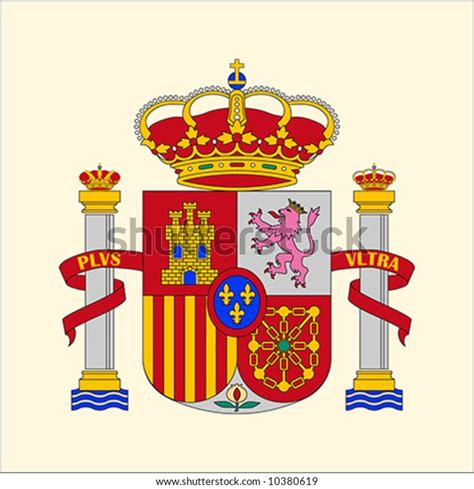 Coat Arms Spain Stock Vector (Royalty Free) 10380619