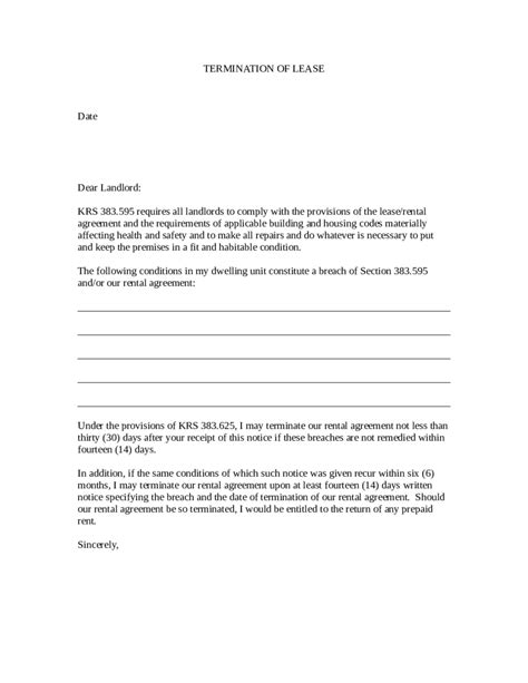 2025 Lease Termination Form Fillable Printable PDF Forms Handypdf