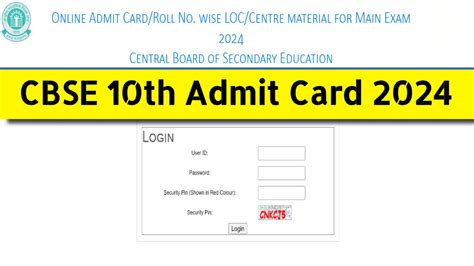 Cbse 10th Admit Card 2024 Direct Link To Download Class 10 Hall Ticket