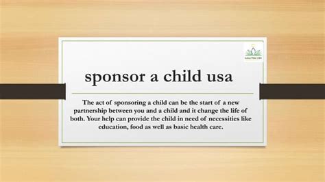 sponsor a child usa.pptx