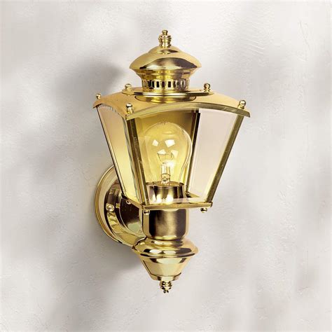 Charleston Coach Polished Brass Motion Sensor Outdoor Light H6934 Lamps Plus