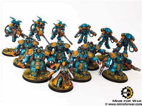 40k – Primaris Marines Team – Minis For War Painting Studio