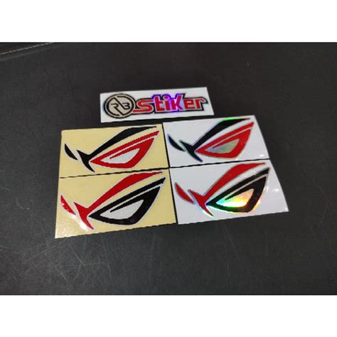 Jual Sticker Asus Rog Stiker Cutting Logo Rog Hp Laptop Komputer