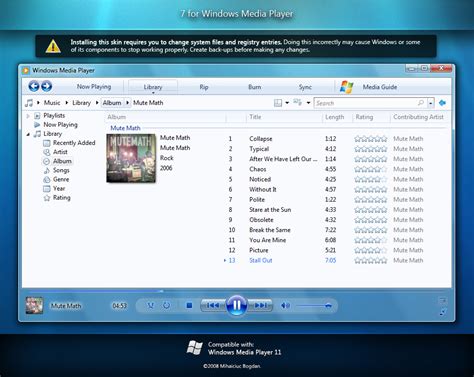 Visual Do Windows Media Player 12 No 11 Windowsnet